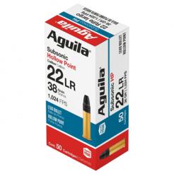 22LR 38gr HP Aguila Subsonic Ammo | 5000 Round Case