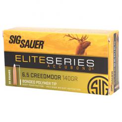 6.5 Creedmoor 140gr Sig Sauer Elite Series Accubond Ammo | 20 Round Box