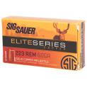 223 Remington (5.56x45mm) 60gr Sig Sauer Elite Series Copper Ammo | 20 Round Box