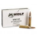 223 Remington [5.56x45mm] 55gr FMJ Wolf Gold Ammo | 1000 Round Case